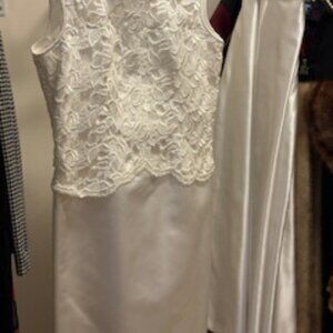 Wedding Sheath/Gown, Size 14, Off White